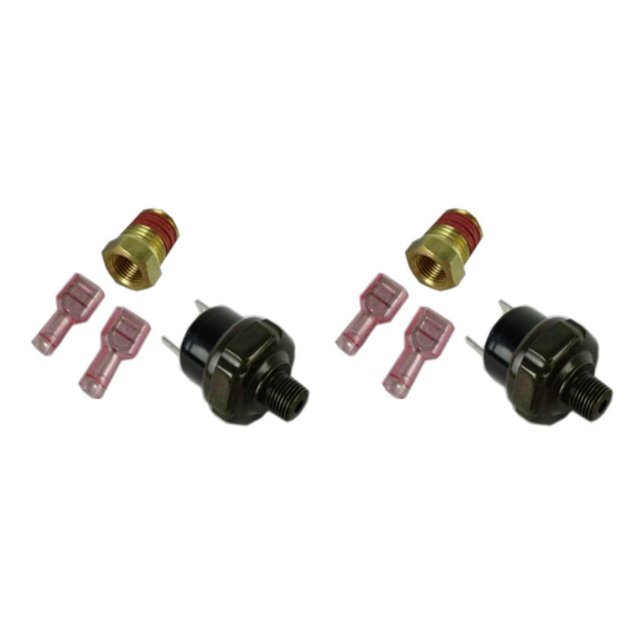 Baohd Durable 12 Volt Compressor Air Pressure Switch for Air Ride Assist Kit Improved Performance Black 90-120 psi 2Set