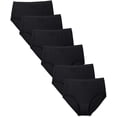 thumbnail image 1 of WOMENS COTTON BRIEF UNDERWEAR, 6 PACK, 9, ASSORTED, 1 of 15
