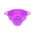 thumbnail image 2 of Iumwxz Food Grade Silicone Popcorn Bowl Foldable Microwave Popcorn Maker with Lid Easy Clean Double Handle Design Multi Color Collapsible Bucket for Movie Night Home Snacks Purple Free Size, 2 of 6