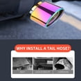 thumbnail image 4 of CEHVOM Car Accessories,Car Modified Exhaust Pipe Outlet Universal Stainless Steel Exhaust Pipe Modified Tailpipe Cover Decoration Universal Tailpipe Exhaust Cover, 4 of 6