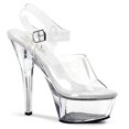 thumbnail image 1 of Pleaser Women's Kiss-208,Clear,8 M, 1 of 1