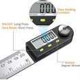 thumbnail image 2 of Solution de Mesure Avancée, Protracteur Numérique en Acier Inoxydable Durable avec Grand Application pour Mesure Multidimensionnelle, Léger et, 2 of 5