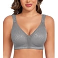 thumbnail image 1 of Curyon Women's Minimizer Bra Comfort Non Padded Wireless Full Figure Plus Size Bras,44DDD, 1 of 6