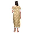 thumbnail image 3 of Moomaya Printed Nightdress For Ladies Cotton Ruffled Border Nursing Night Gown, 3 of 5