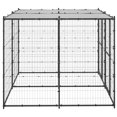 thumbnail image 2 of vidaXL Chenil Extérieur pour Chien en Acier avec Toit 4,84 M2, 2 of 4