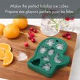 thumbnail image 2 of Holiday Time Silicone Ice Tray, Mitten Shape, Green, 2 of 9