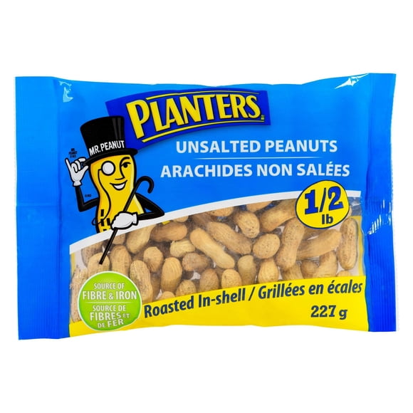 Planters Roasted In-Shell Unsalted Peanuts