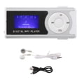thumbnail image 3 of MP3 Music Player Set, Easy To Use Mini LCD Screen Long Battery Life Sports Clip MP3 Longer Service Life Back-Clip Design  For Exercise Silver,Black, 3 of 8