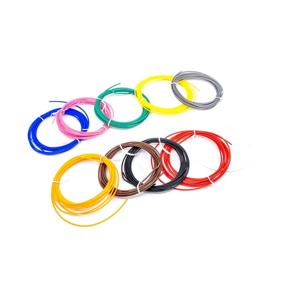 SCRIB3D 3D Printing Pen ABS Plastic Filament Refill Pack (10 Assorted Colors 10 Feet Each) Filament- 10 Pack - 100 Ft