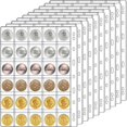 thumbnail image 1 of CUITING Coin Collection Pages for Collectors  10 Sheets/ 300 Pockets  Holder Album Book Sleeves Collecting Binder Protectors for Coin Stamp Currency Collection, 1 of 7