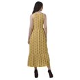 thumbnail image 4 of Moomaya Robe Maxi Sans Manches à Col Licou Imprimée avec Fente avant Robe d'Été pour Femme, 4 of 4