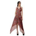 thumbnail image 1 of Moomaya Robe Bohème Imprimée Dos Nu Été Col en V Dos Nu Robes Femmes, 1 of 1