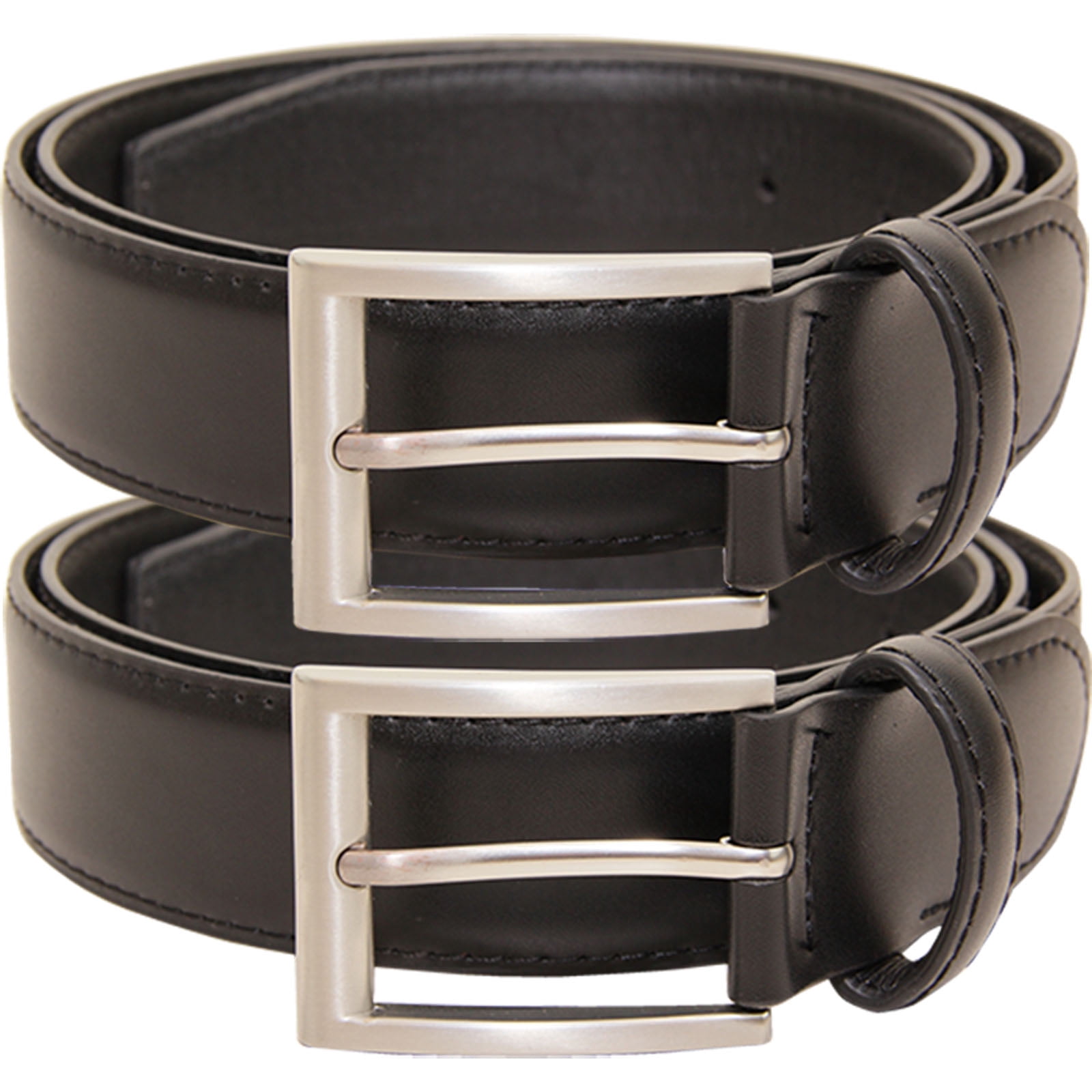 [Two belt package] vangelo Men Classic Dress Belt Black Size 62 Inch ...
