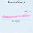 thumbnail image 4 of MesaSe 3pcs Eyebrow Trimmer For Women  ABS Material Folding Face Razor  Safe Anti-Scratch Ladies Face Shaver  Pure Color Makeup Tools ZZZ, 4 of 5