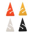 thumbnail image 4 of yingyy 5pcs Logos Geometry Three Plastic Safe Signal Reminding Small Sign Underwater Outdoor for Free Snorkeling Swimming Orange, 4 of 6