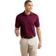 thumbnail image 4 of Hanes Cotton-Blend Men`s Jersey Polo, XL, Maroon, 4 of 7