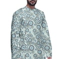 thumbnail image 3 of Atasi Designer Printed Summer Wear Long Kurta With White Pajama Set For Men, 3 of 3