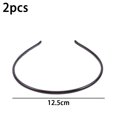 thumbnail image 2 of Set of 2 Black Plastic Sharks Tooth Hair Comb Headband, 2 of 5