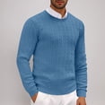 thumbnail image 1 of Styesk Chandail pour Hommes, Manches Longues, Col Rond, Tricoté Uni, 1 of 7