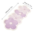 thumbnail image 2 of Purple Shaped Runner Rug Soft Floral Area Carpet for Kids Bedroom Living Room Nursery Washable Home, 2 of 6