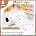 thumbnail image 4 of (8 Rolls) 2 1/4" x 55' Thermal Receipt Paper, Compatible with Most Credit Card Machine Handheld Terminal, and Mini POS Cash Register Printer, 4 of 5
