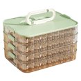 thumbnail image 1 of Hearth & Gear Cookie Container 4 Freezer Food Storage Containers With Lids Transparent Stackable Dumpling Sealing For Kitchen And Fridge Baking Containers Storage Set Small Lunch Containers Home Edit, 1 of 5