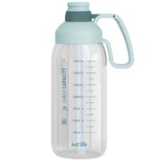 Amdohai 1800mL Water Bottle with Marker & Straw Large Capacity Water