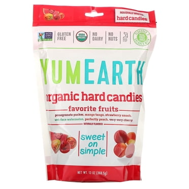 YumEarth , Bonbons Durs Biologiques, Fruits Préférés, 13 oz (368,5 g)