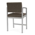 thumbnail image 5 of Lenox Steel Reception Waiting Room Healthcare Hip Chair / Silver Steel / Brown, 5 of 5