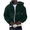 thumbnail image 1 of TIMIFIS Men's Zipper Hoodie Sweatshirt Jacket Fall Fashion Solid Lightweight Long Sleeve Jacket with Pockets, 1 of 5