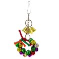 thumbnail image 1 of Bangcool Parrot Cage Toy Hanging Colorful Bird Perch Swing Parrot Chew Toy for Christmas, 1 of 10