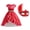 Dress with mask, variant on SATKULL Girls Red Princess Dress Birthday Halloween Party Queen Fancy-Dress Costume with Wig for Kids 2-12 Years