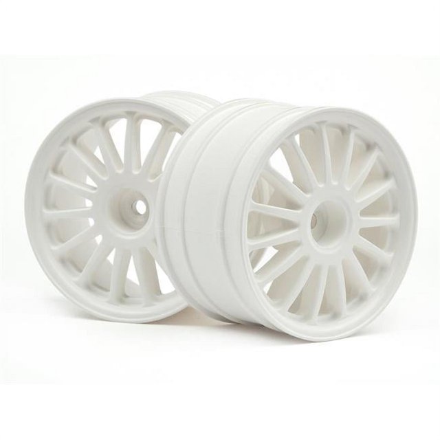 HPI Racing HPI108075 Roue Tarmac 2.2 Po. 57 x 35 mm WR8, Blanc - 2 Pcs