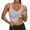 Grey, variant on Olyvenn Tank Top with Built in Bra for Women Summer Sleeveless Workout Camisoles Spaghetti Strap Tank Tops Basic Undershirt White L