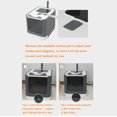 thumbnail image 4 of Closed Litter Tray Removable Lid Cat Litter Tray For Cats Toilet Removable Tray Carry Handle And, 4 of 7