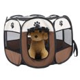 thumbnail image 4 of Cage Pliable Portable pour Chat et Chien avec Housse en Maille pour Exercice et Jeu, Usage Intérieur Extérieur, 4 of 8