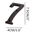 thumbnail image 1 of Aodebiao Creative Alloy Wrought Iron Floating House Numbers Modern House Address Number,Anti-Rust House Numbers Decorative Address Sign for Door Garden Mailbox with Nail Kit,Coated Black, 1 of 3