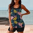 thumbnail image 4 of Weiqiqre Womens Swimsuits Two Piece Bathing Suits Blouson Tank Top with Boyshorts Tummy Control Modest Swimsuits, 4 of 6