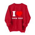 thumbnail image 2 of TIMIFIS Chandails Rouges de la Saint-Valentin pour Femmes Col Rond Manches Longues Chandail Ample Décontracté Tenues Printemps Automne Chandail Cœur Chemises - Printemps/été, 2 of 4