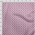 thumbnail image 3 of oneOone Cotton Poplin Fabric Diamond & Swirl Ikat Decor Fabric Printed BTY 56 Inch Wide, 3 of 4