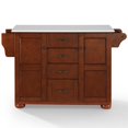 thumbnail image 3 of Crosley Eleanor White Granite Top Kitchen Island in Mahogany, 3 of 14