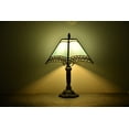 thumbnail image 1 of Tiffany Style Lamp Table Lamp Bedside Desk LED Lamp Bedroom Stained-Glass 14.5'' Height Blue, 1 of 1