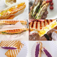 thumbnail image 2 of 2X Grilled Sandwich Maker,Bread Toast Breakfast Machine,Hot Sandwich Pan, Aluminum Flip Pan,Kitchen Tool, 2 of 5
