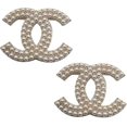 thumbnail image 1 of Cc Brooch Women's Sweater Small Suit Decorative Brooch Diamond Pearl Decorative Button Brooch, 1 of 5