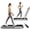 Argent, variante sur Superfit Tapis Roulant 2,25 Hp 2 en 1 Pliant sous le Bureau avec Télécommande Application