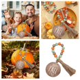 thumbnail image 2 of TIELUTT Thanksgiving Tassel Beaded Autumn Tie Coffee Tray for Kitchen Counter Centerpiece for Coffee Table Modern Snowflake Centerpieces for Dining Room Table Decorations for Home Small Tie Shelves, 2 of 8