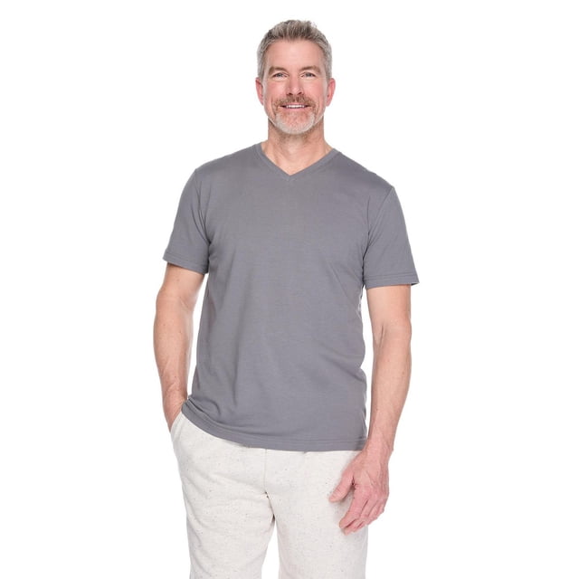 T-shirt extensible avec encolure en V George pour hommes