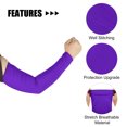 thumbnail image 3 of Unique Bargains 1 Pair Reduce Joint Pain Arm Elbow Compression Sleeve M Size Purple, 3 of 7