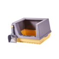thumbnail image 4 of GROWTH TANK Cat Litter Box Litter Tray Bottom Detachable Semi Enclosed with Shovel Polished S, 4 of 9