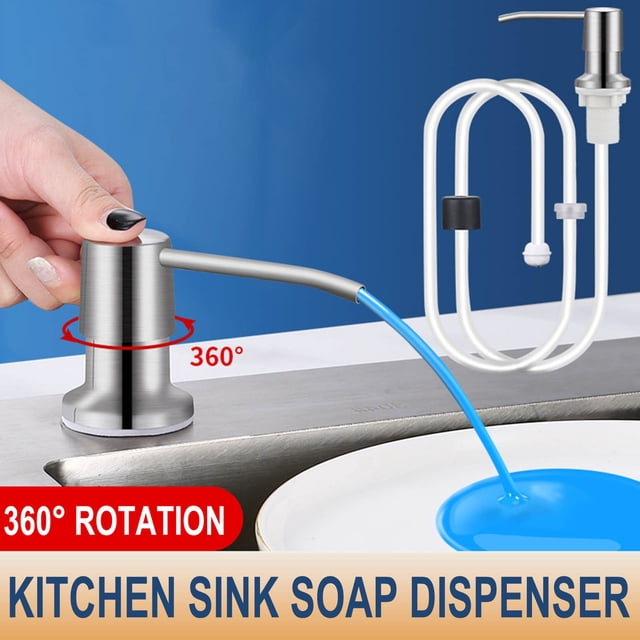 Vaidha Kitchen Sink Detergent Extractor Vegetable Basin Extension Pipe Sink Detergent Press Bottle